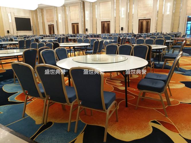 星级酒店宴会厅婚礼家具定做度假酒店婚宴餐桌椅铝合金餐椅价格,厂家